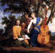 Eustache Le Sueur Melpomene Erato et Polymnie china oil painting reproduction